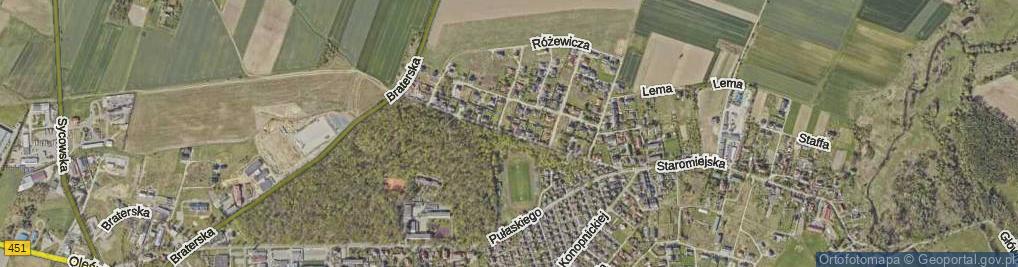 Zdjęcie satelitarne Baczyńskiego Krzysztofa Kamila ul.