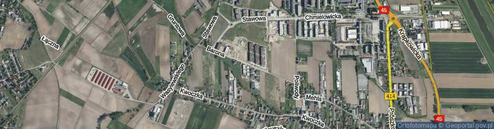 Zdjęcie satelitarne Barona Józefa ul.