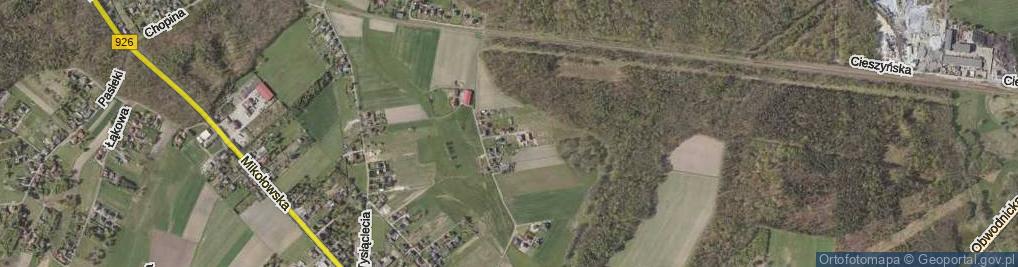 Zdjęcie satelitarne Barwna ul.