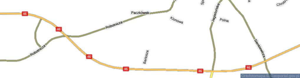 Zdjęcie satelitarne Bartosza ul.