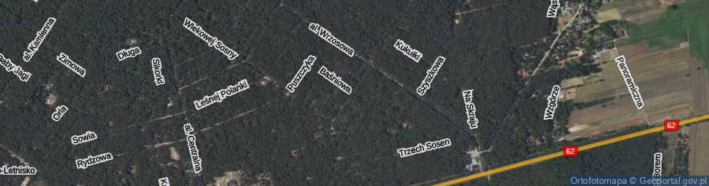 Zdjęcie satelitarne Baśniowa ul.