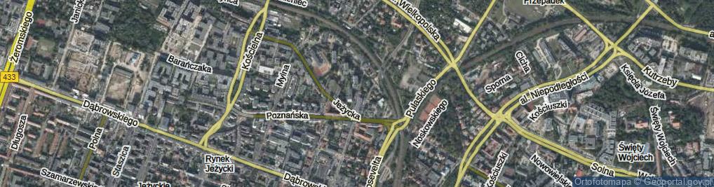 Zdjęcie satelitarne Barzyńskiego Michała ul.