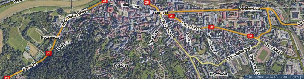 Zdjęcie satelitarne Basztowa ul.