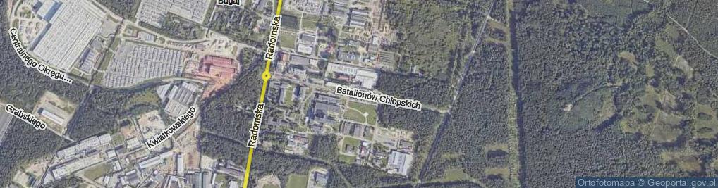 Zdjęcie satelitarne Batalionów Chłopskich ul.