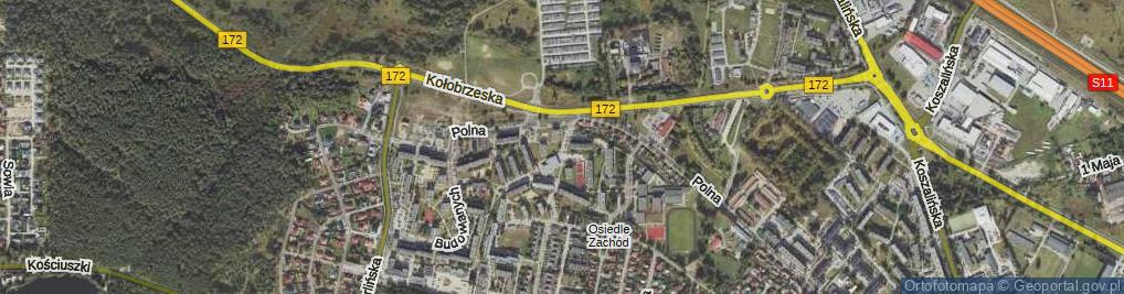 Zdjęcie satelitarne Barwicka ul.