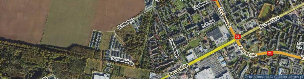 Zdjęcie satelitarne Bartoszewskiego-Wira ul.