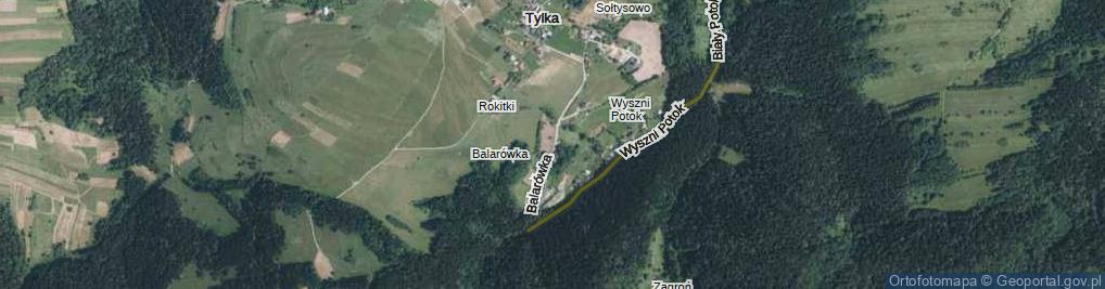 Zdjęcie satelitarne Balarówka ul.