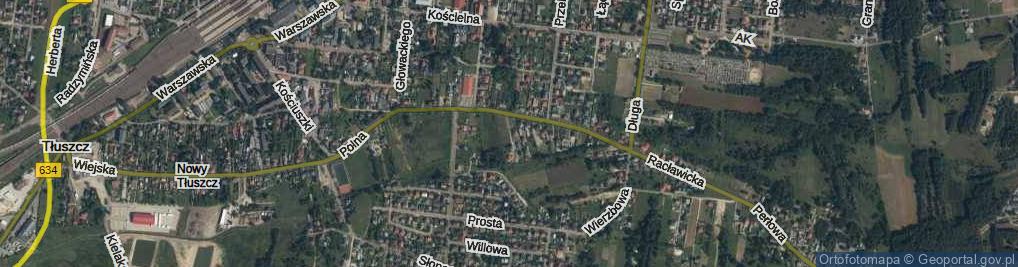 Zdjęcie satelitarne Bajeczna ul.