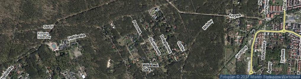 Zdjęcie satelitarne Barwinkowa ul.