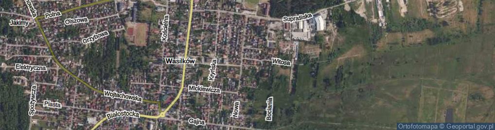 Zdjęcie satelitarne Bagienna ul.