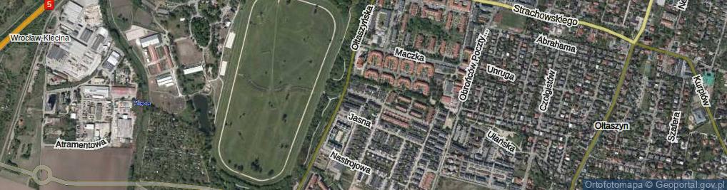 Zdjęcie satelitarne Bajeczna ul.