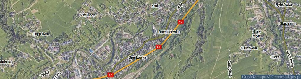 Zdjęcie satelitarne Bachledy ul.