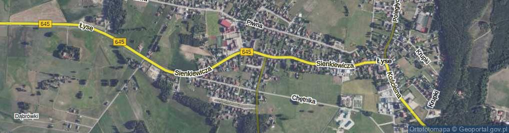 Zdjęcie satelitarne Baśniowa ul.