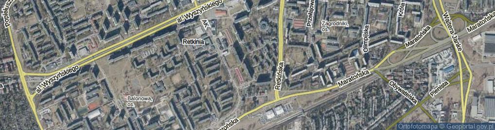 Zdjęcie satelitarne Batalionów Chłopskich ul.
