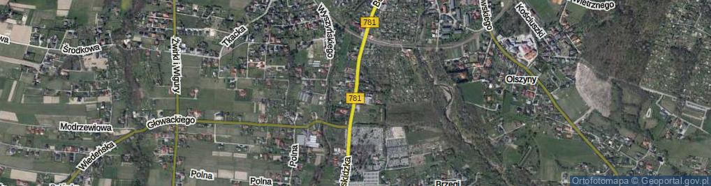 Zdjęcie satelitarne Beskidzka ul.