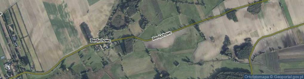 Zdjęcie satelitarne Berdychowo ul.