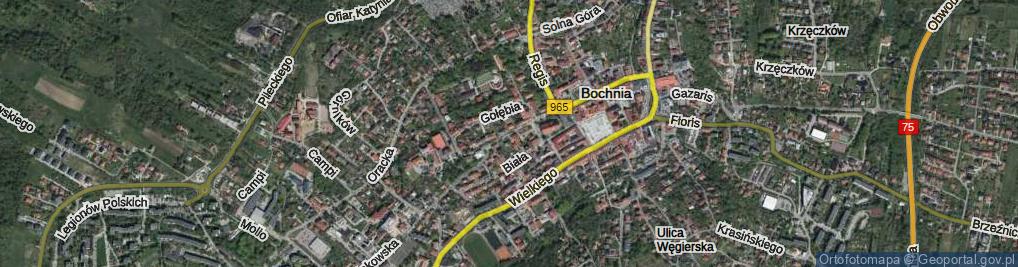 Zdjęcie satelitarne Bernardyńska ul.