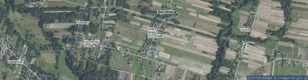 Zdjęcie satelitarne Bęczków ul.