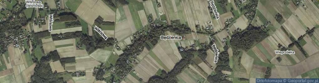 Zdjęcie satelitarne Będzienica ul.