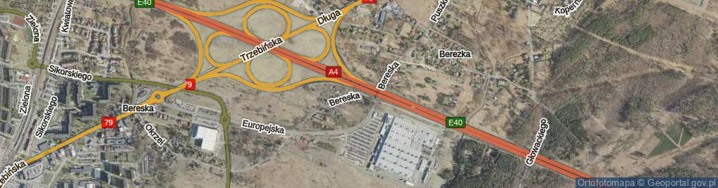 Zdjęcie satelitarne Bereska ul.