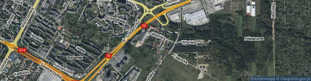 Zdjęcie satelitarne Bęczkowska ul.