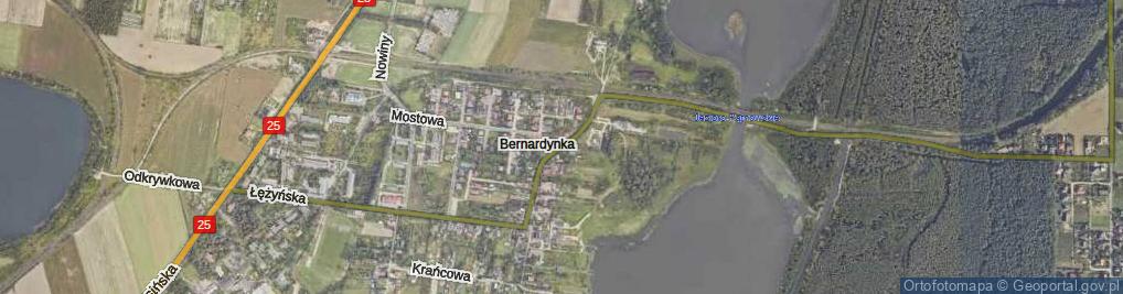 Zdjęcie satelitarne Bernardynka ul.