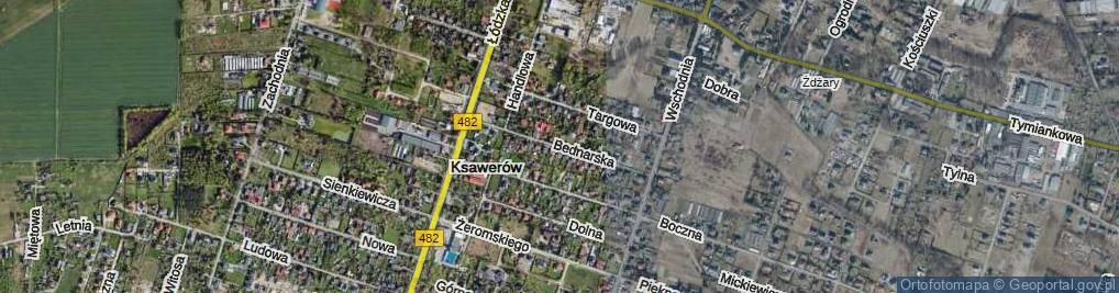 Zdjęcie satelitarne Bednarska ul.