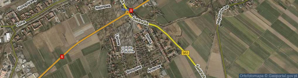 Zdjęcie satelitarne Bema Józefa, gen. ul.