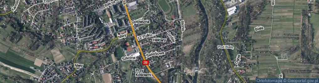 Zdjęcie satelitarne Beskidzka ul.