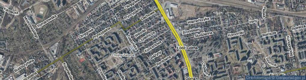 Zdjęcie satelitarne Beniowskiego Maurycego ul.