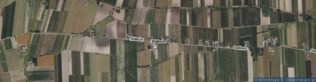 Zdjęcie satelitarne Białocin ul.