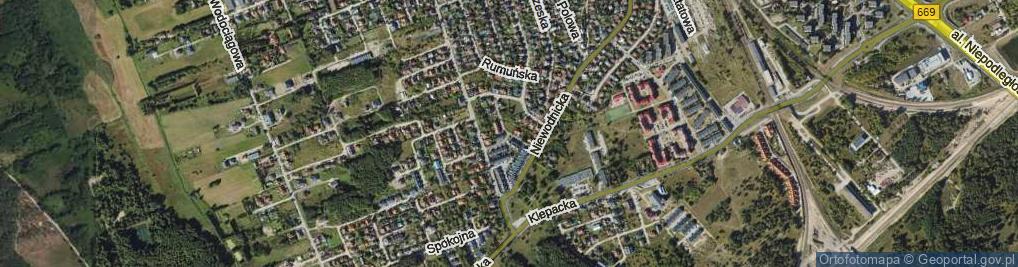 Zdjęcie satelitarne Białoruska ul.