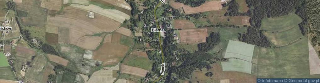 Zdjęcie satelitarne Bierna ul.