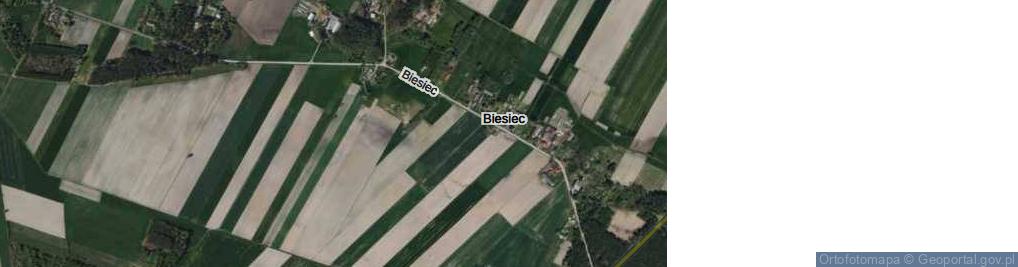 Zdjęcie satelitarne Biesiec ul.