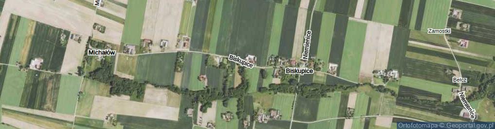 Zdjęcie satelitarne Biskupice ul.
