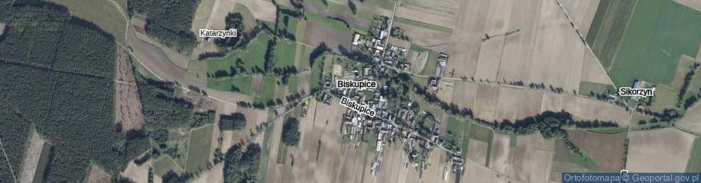 Zdjęcie satelitarne Biskupice ul.