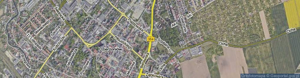 Zdjęcie satelitarne Bielawska ul.