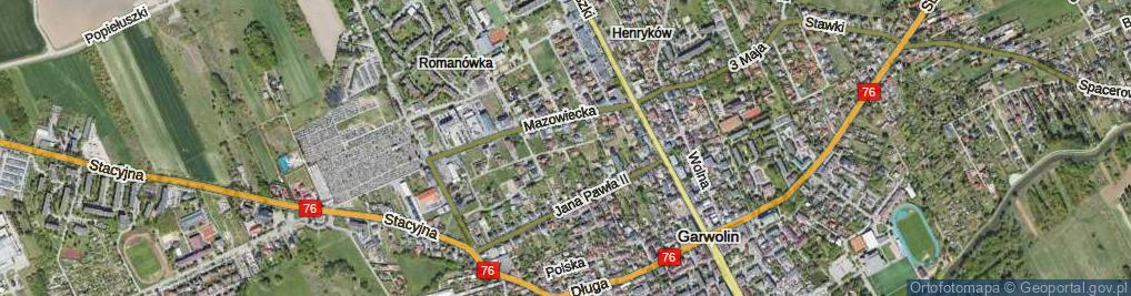 Zdjęcie satelitarne Białoszewskiego Mirona ul.