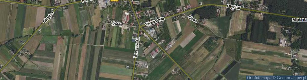 Zdjęcie satelitarne Bitwy nad Bzurą ul.