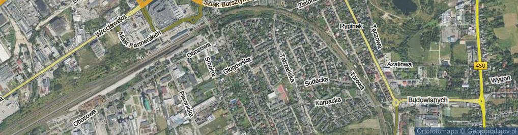 Zdjęcie satelitarne Bieszczadzka ul.