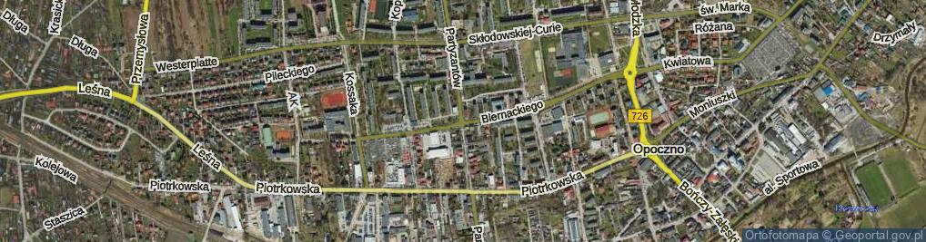 Zdjęcie satelitarne Biernackiego Edmunda ul.