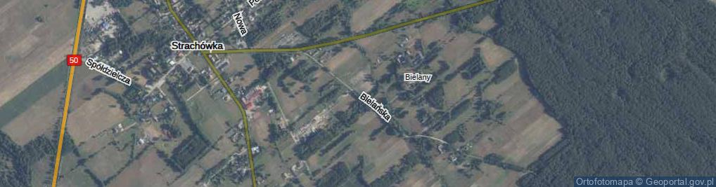 Zdjęcie satelitarne Bielańska ul.