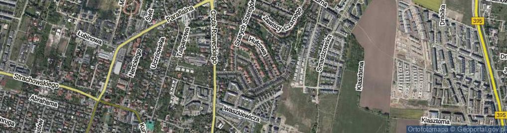 Zdjęcie satelitarne Biwakowa ul.