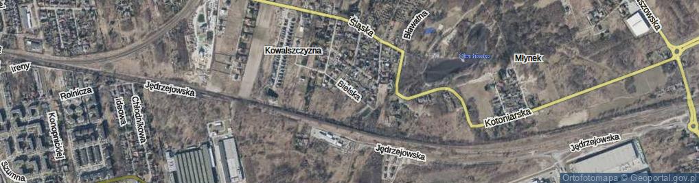 Zdjęcie satelitarne Bielska ul.