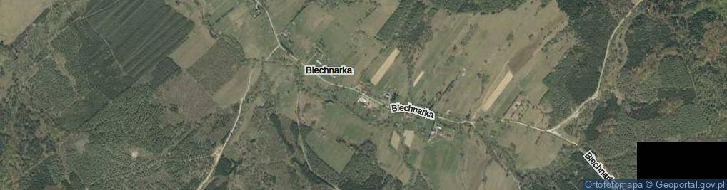 Zdjęcie satelitarne Blechnarka ul.