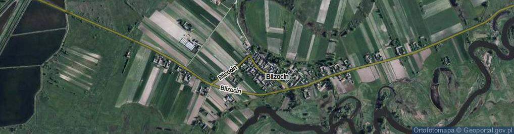 Zdjęcie satelitarne Blizocin ul.