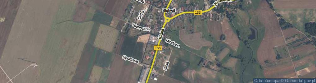 Zdjęcie satelitarne Blękwit ul.