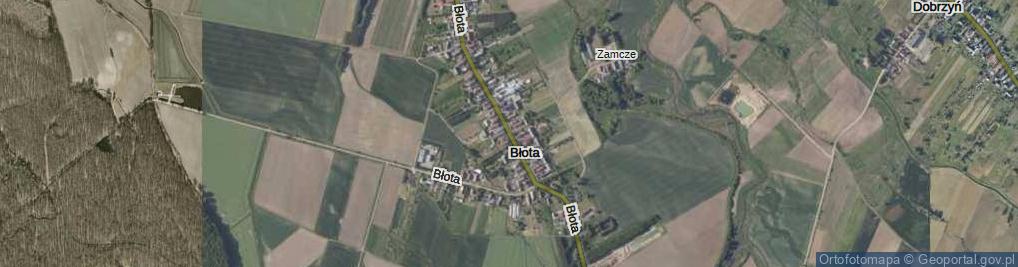 Zdjęcie satelitarne Błota ul.