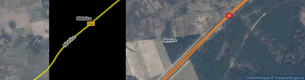 Zdjęcie satelitarne Błotnica ul.