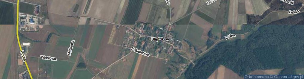 Zdjęcie satelitarne Błądzikowo ul.